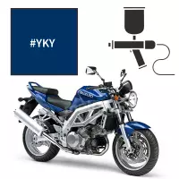 Peinture tricouche suzuki pearl vigour blue (candy) 1000 sv 2007