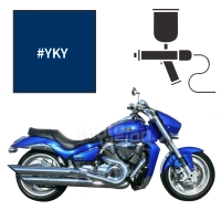 Peinture tricouche suzuki pearl vigour blue (candy) 1800 vzr intruder 2017