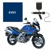Peinture tricouche suzuki pearl vigour blue (candy) 650 v-strom 2005-2008/2013-2014