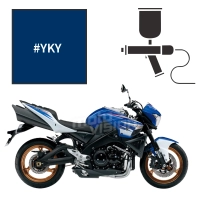 Peinture tricouche suzuki pearl vigour blue (candy) 1300 b-king 2011