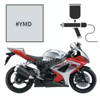 Peinture suzuki metallic mystic silver 1000 gsx-r 2007 edition speciale tourist trophy