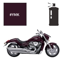 Peinture en spray suzuki candy dark cherry red intruder m1800r