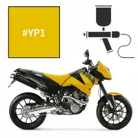 Peinture tricouche yellow pearl ktm duke 620 1996-1999 duke ii 640 1997-2007