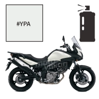 Peinture tricouche en spray suzuki pearl mirage white 650 v-strom 2012