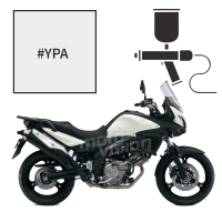 Peinture tricouche suzuki pearl mirage white 650 v-strom 2012