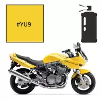 Peinture tricouche en spray suzuki pearl orpiment yellow 600 gsf n/s bandit 2003