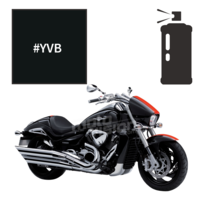 Peinture en spray suzuki glass sparkle black intruder m1800rz limited edition 2010-2011