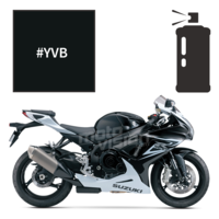 Peinture en spray suzuki glass sparkle black 600 gsx-r 2011/20132014