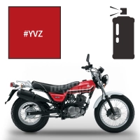 Peinture tricouche en spray suzuki pearl mira red rv 125 vanvan 2013-2015
