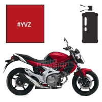 Peinture tricouche en spray suzuki pearl mira red sfv 650 gladius 2010