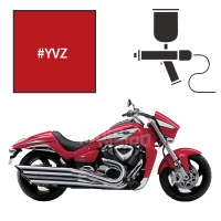 Peinture tricouche suzuki pearl mira red intruder m1800r 2013