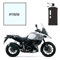 Peinture tricouche en spray suzuki pearl glacier white 1000 v-strom 2018