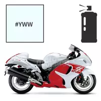 Peinture tricouche en spray suzuki pearl glacier white 1300 gsx-r hayabusa 2013-2018