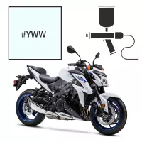 Peinture tricouche  suzuki pearl glacier white 750 gsx-s 2015/2019