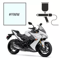 Peinture tricouche  suzuki pearl glacier white 1000 gsx-f 2018-2019