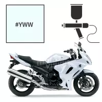 Peinture tricouche  suzuki pearl glacier white 1250 gsx fa 2014/2016