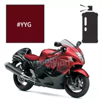 Peinture tricouche en spray suzuki candy daring red 1300 gsx-r hayabusa 2014/2016