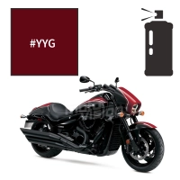 Peinture tricouche en spray suzuki candy daring red 1800 intruder 2015