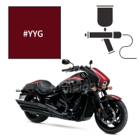 Peinture tricouche suzuki candy daring red 1800 intruder 2015