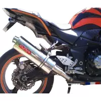 Pot gpr tri-ovale inox - homologué  - kawasaki z 1000 2007/09