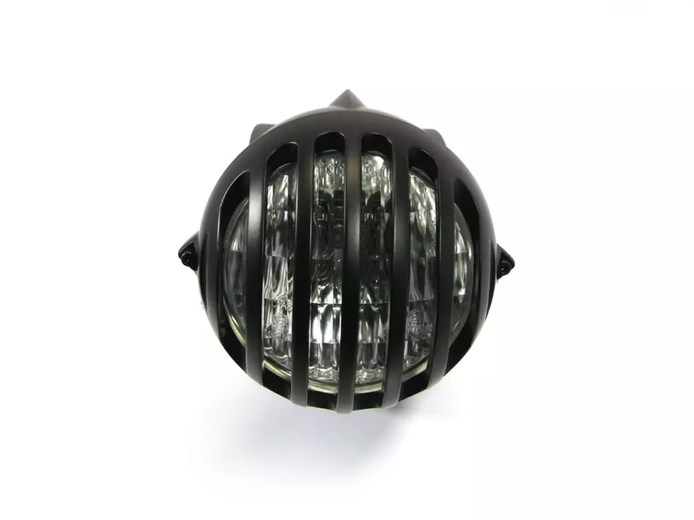 Phare avant universel noir 'prison bar' 11,5cm