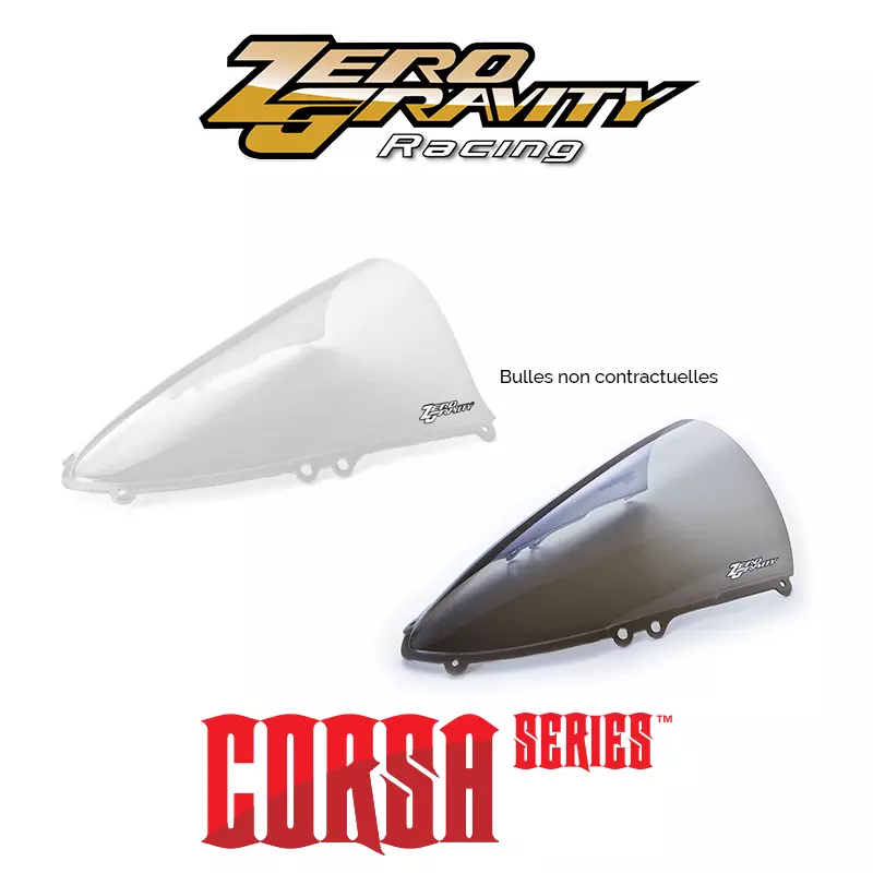 Bulle corsa pour aprilia rsv4 rf / rr 2015-2020 zero gravity racing