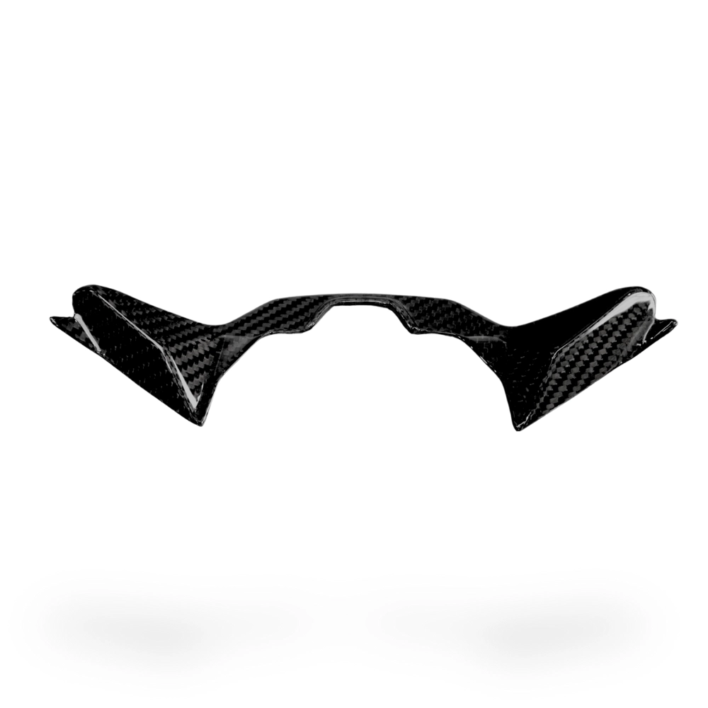 Cache entrée d'air au dessus du phare (2° partie) carbone triumph street triple 765 rs 2023-