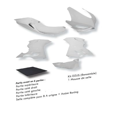 Partie supérieur poly sebimoto ducati 899 - 1199