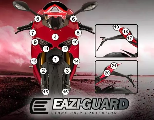 Film de protection anti-gravillons eazi-guard® pour ducati panigale v4