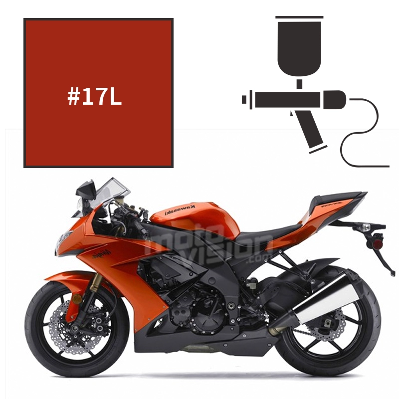 Motorcycle paint Kawasaki Candy Burnt Orange ZX10R 2009 | Moto