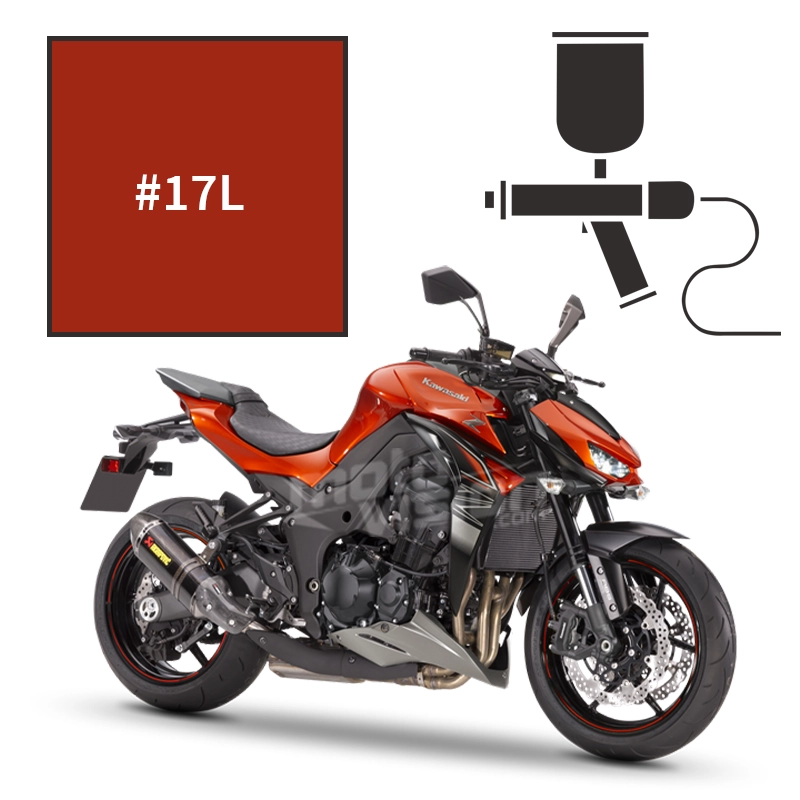 Peinture tricouche kawasaki candy burnt orange z1000 2009-2017