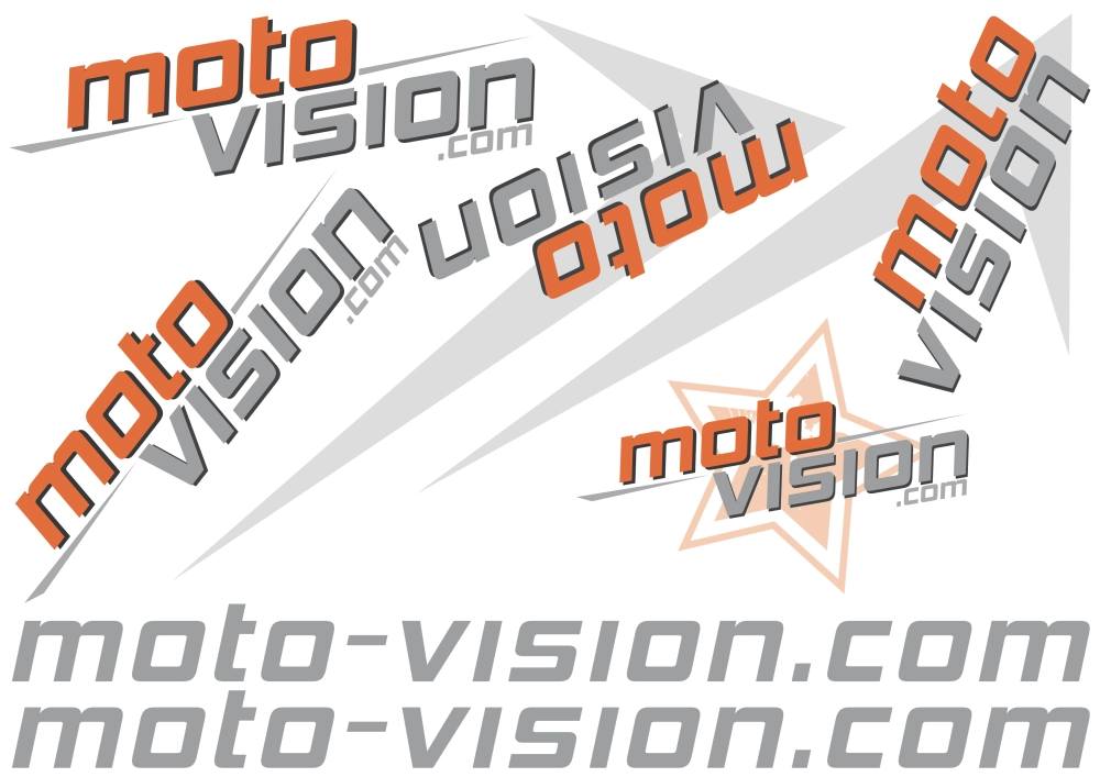 Lot sticker moto vision