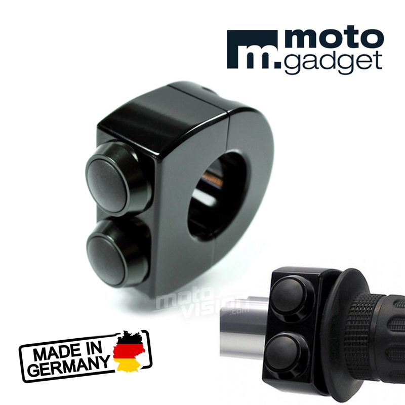 Commodo m.switch 2 boutons motogadget 1" aluminium cnc