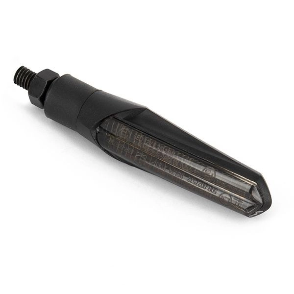 Paire de clignotants universels séquentiels sifam à leds - noir/cabochon fumé - ce