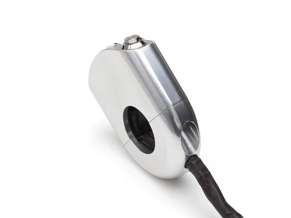 Commodo 22mm aluminium cnc 1 on/off - 2 poussoirs