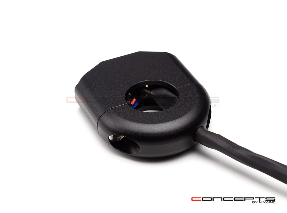 Commodo 22mm aluminium cnc 1 on/off - 2 poussoirs