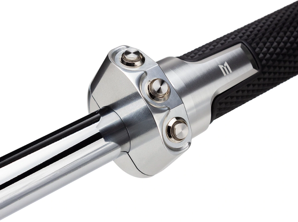 Commodo 22mm aluminium cnc 1 on/off - 2 poussoirs
