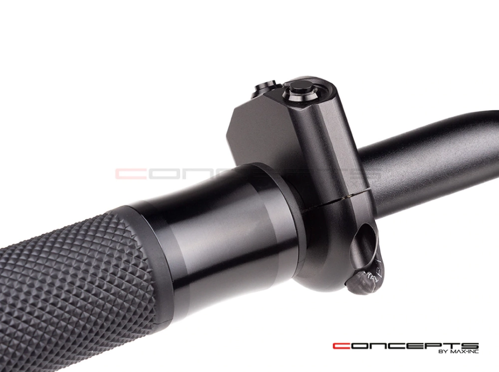 Commodo 22mm aluminium cnc 1 on/off - 2 poussoirs