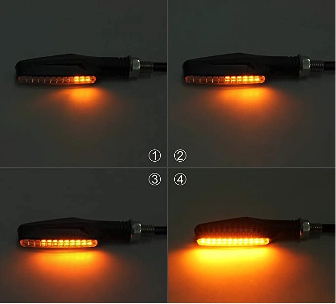 Paire de clignotants séquentiels universels + veilleuse à led + stop