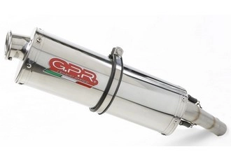 Pot gpr tri-ovale inox - homologué  - bmw g 650 gs - g650 2010/14