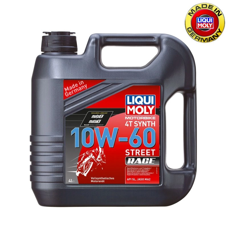 Huile motorbike 4t 100% synthèse 10 w-60 race 4 litres