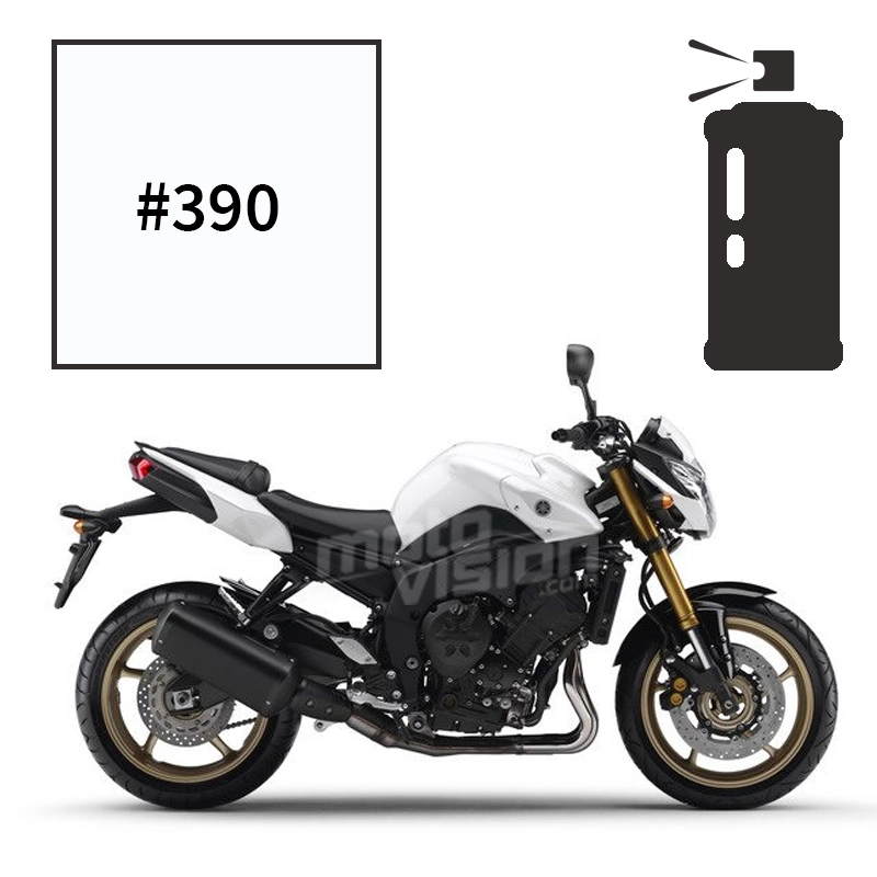Peinture tricouche en spray yamaha bluish white cocktail fz8 2011-2014