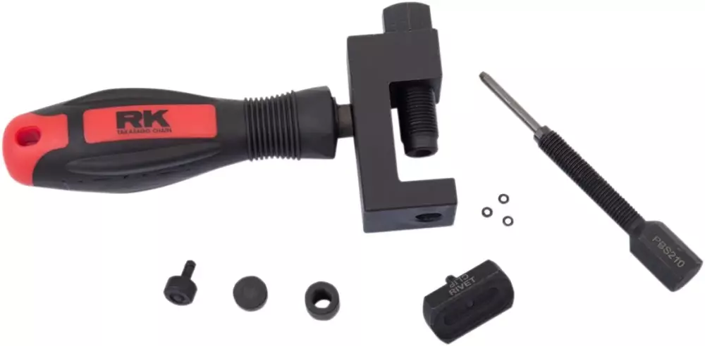 Outil Dérive Chaîne Moto Universel 420/428/520/525/530 – Disjoncteur + Kit Rivetage Solide