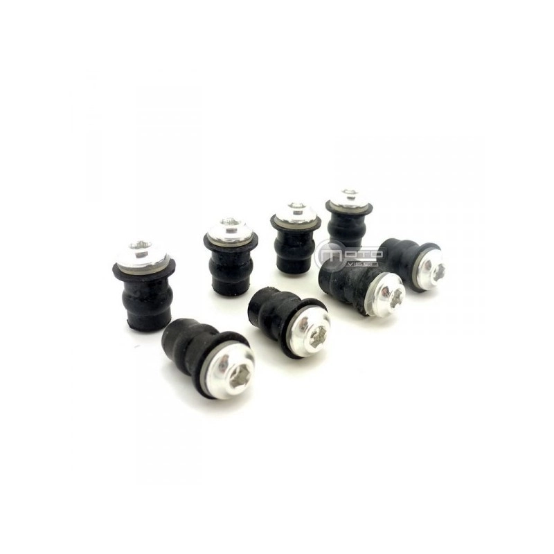 Kit de fixation pour bulle noir en diamètre 4mm