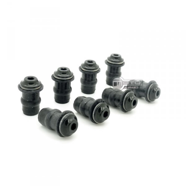Kit de fixation pour bulle noir en diamètre 4mm