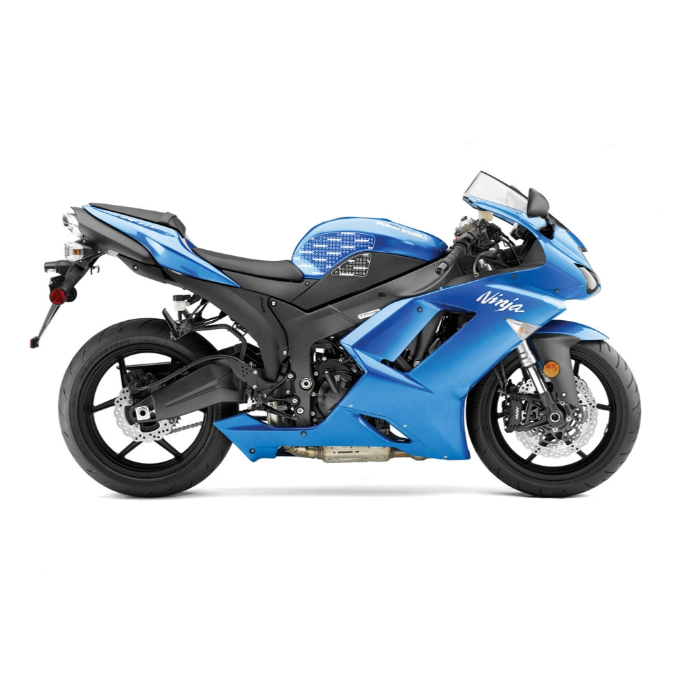 Kit antidérapant transparent stompgrip kawasaki zx-6r ( 07-08 )