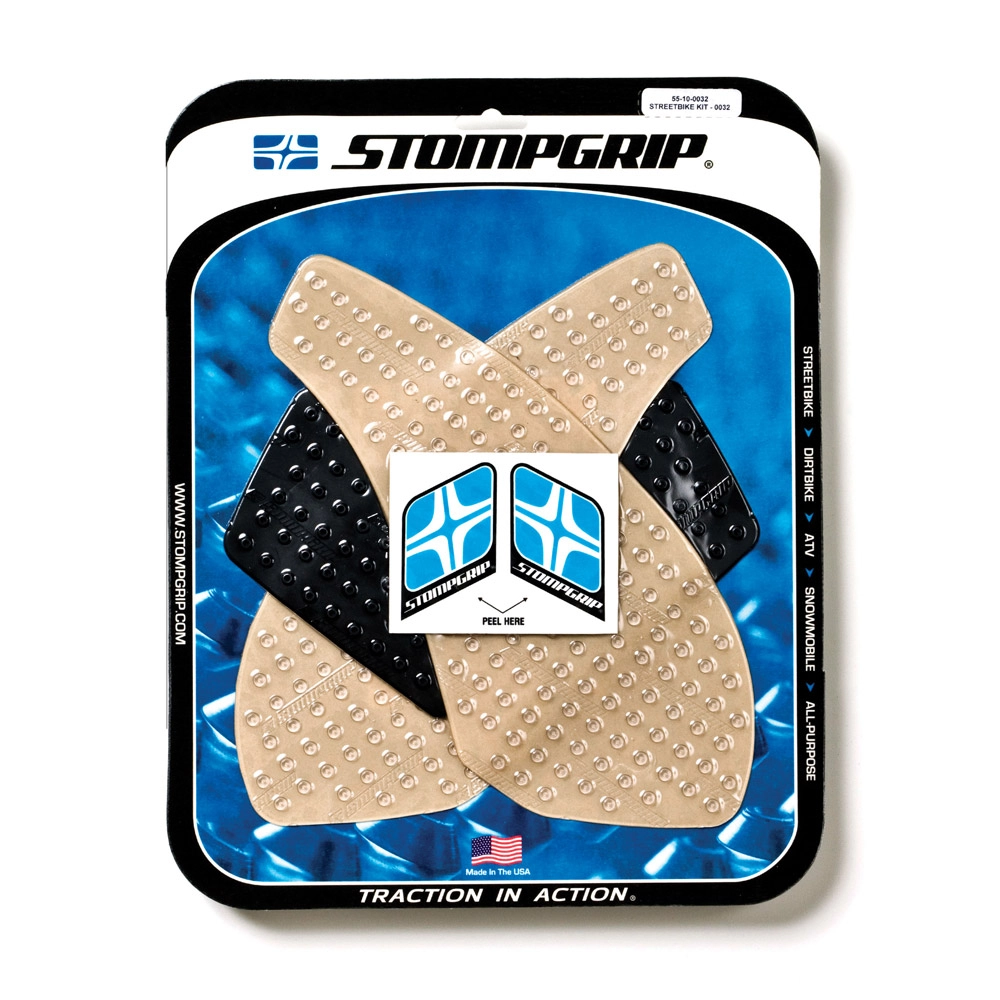 Kit antidérapant transparent stompgrip kawasaki zx-6r ( 07-08 )