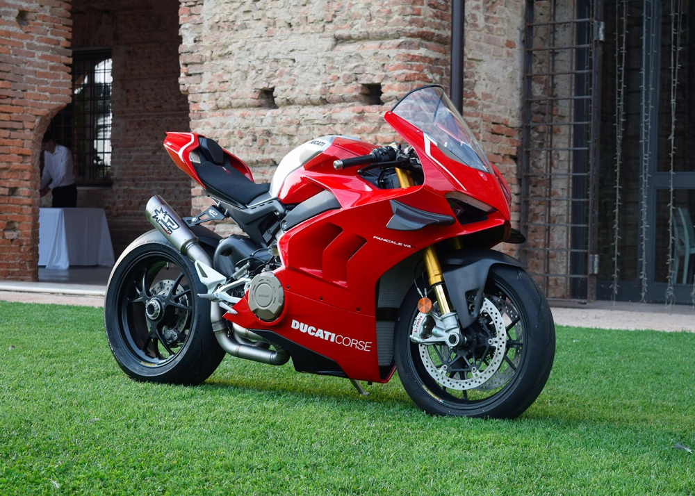 Demi ligne spark ducati panigale v4r / v4 2018-2019 modèle grid-o / finition titane