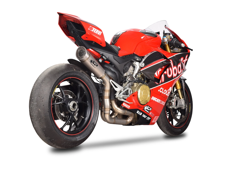 Demi ligne spark ducati panigale v4r / v4 2018-2019 modèle grid-o / finition titane