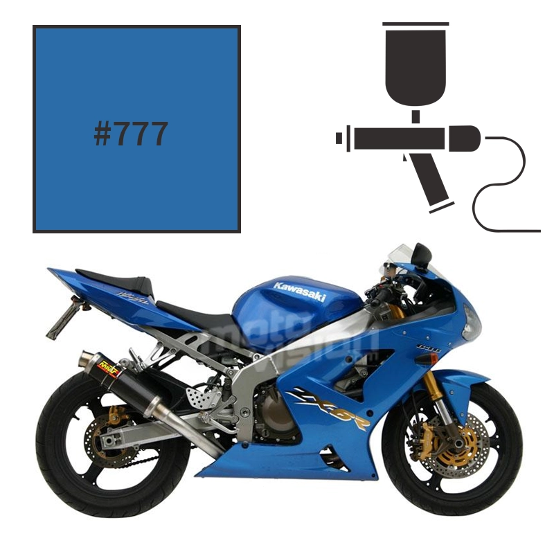 Motorcycle paint Kawasaki Metallic Ocean Blue ZX6R 2005-2006